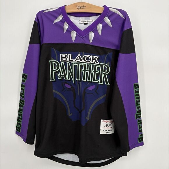 BLACK PANTHER Headgear Classics Hockey Purple/Black Jersey Never Worn Size Small - Picture 1 of 10